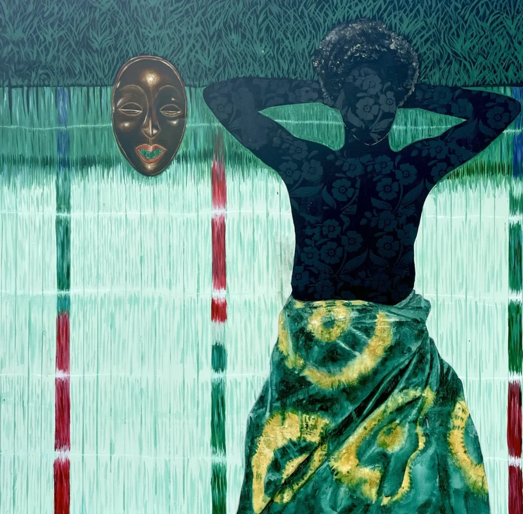Victor Olaoye-Exposition-Voix-du-Textile-Laying-in-my-fathers-farm